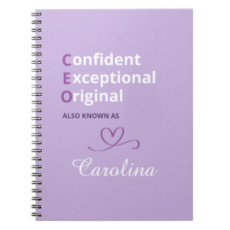 Custom CEO Notebook - Novelty Gifts for Boss Lady 
