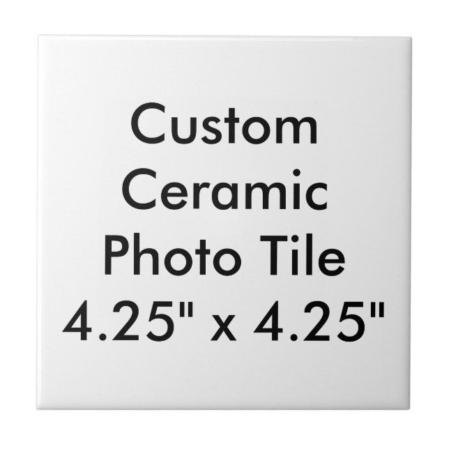 Custom Ceramic Photo Tile 4.25" x 4.25" (Front)