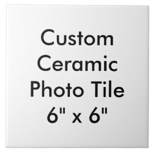 Custom Ceramic Photo Tile 6" x 6"
