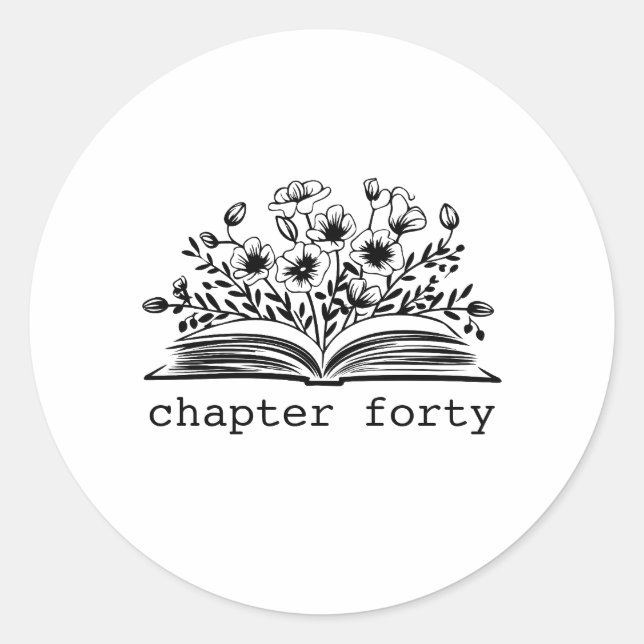  Custom Chapter Birthday  Classic Round Sticker (Front)