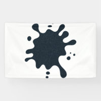 Custom Charcoal Noise Ink Drop – Modern Banner