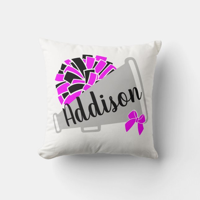 Custom Cheer Pillow Cute Cheerleader Pillow (Front)