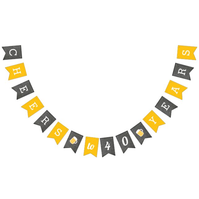 Custom Cheers Milestone Birthday Bunting (All)