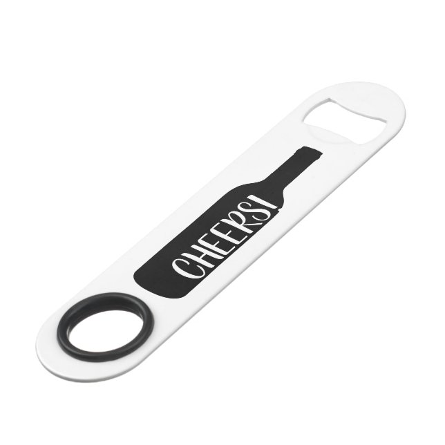 Custom cheers Pro Speed bottle opener bulk gift (Front Angled)