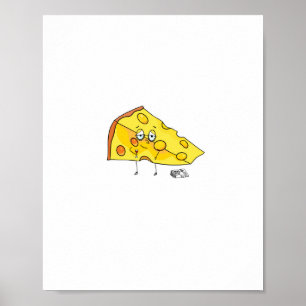 Custom cheese. Mature. birthday Poster