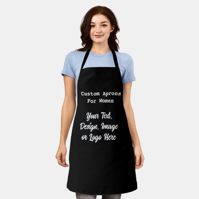 Custom Chef Apron Personalised Baking Gift Her (Worn)