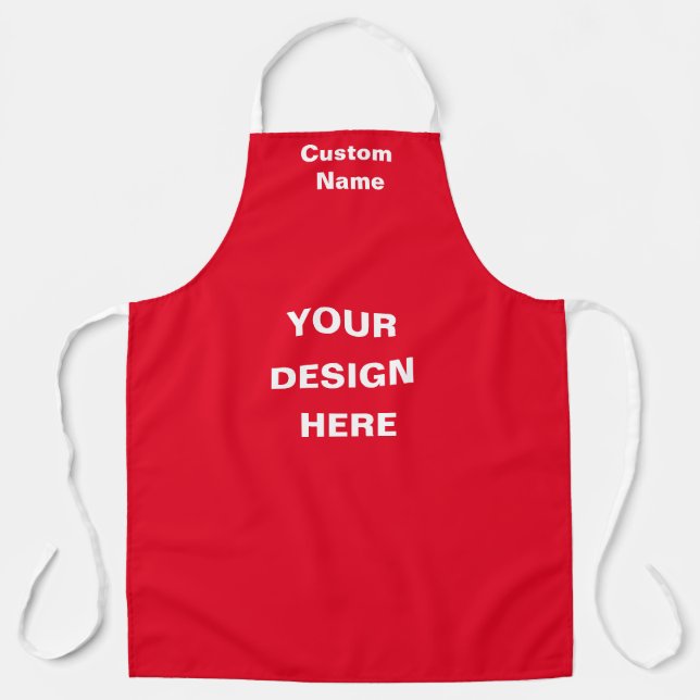 Custom Chef Apron - Personalised Colours & Design! (Front)