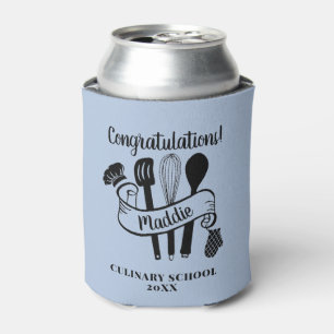 Custom Chef Utensil Cooking School Can Cooler