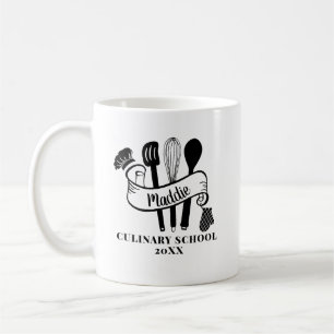 Custom Chef Utensil Cooking School Coffee Mug