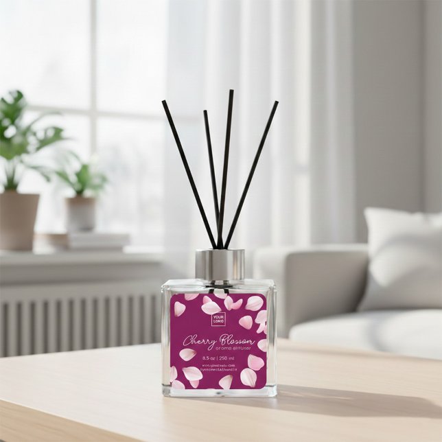 Custom Cherry Blossom Aroma Diffuser Label (Creator Uploaded)
