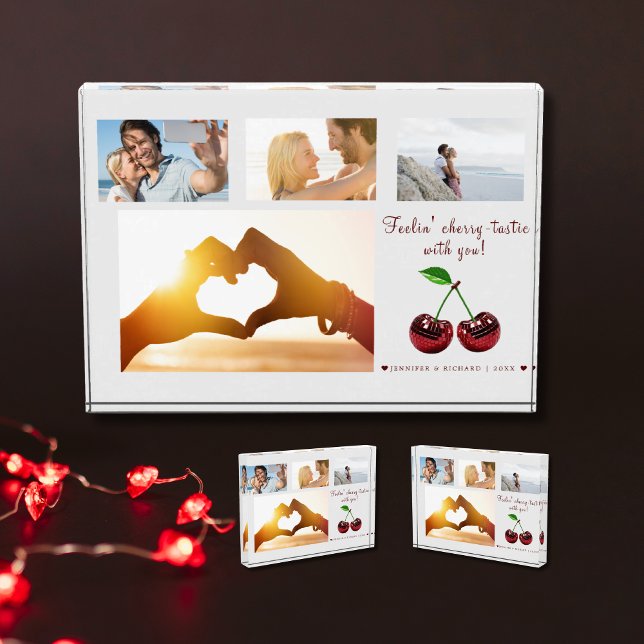 Custom Cherry Love Photo Block  (Custom Cherry Love Photo Block)