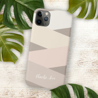 Custom Chic Natural Tan Beige Taupe Ivory Stripes