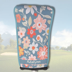 Custom Chic Vintage Floral Gifts for Women Golfers Golf Head Cover