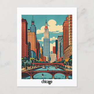 custom Chicago Illinois Postcard