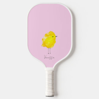 Custom Chick Chicken yellow stylish chic sweet Pickleball Paddle