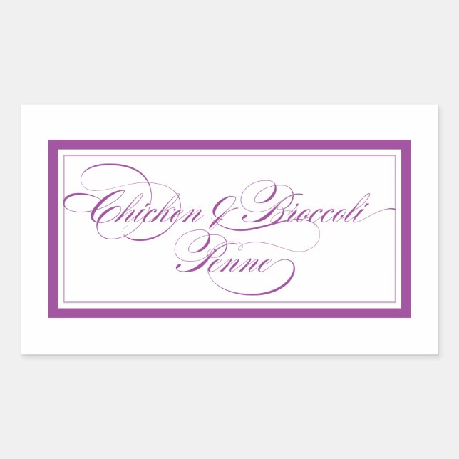 Custom_Chicken & Broccoli Penne Rectangular Sticker (Front)