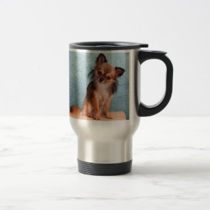 Custom Chihuahua Dog Photo Travel Mug