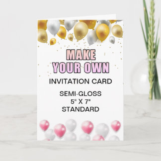 Custom Child Birth Announcement Invitation Card