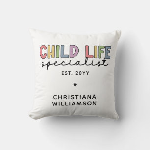 Custom Child Life Specialist CCLS Gift Cushion