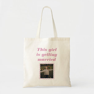 Custom Childhood Photo Bride To Be Tote Bag