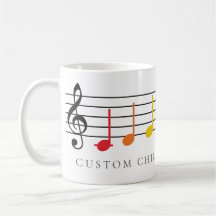 Custom Children Choir Rainbow Music Notes