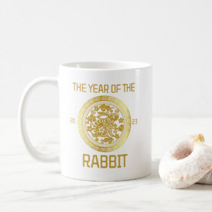 Custom Chinese year of the rabbit 2023 Coffee Mug