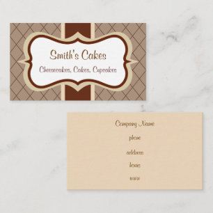 Custom Chocolate  Argyle Business Card
