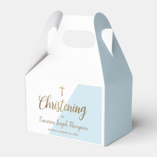 Custom Christening Blue baby boy Favour Box