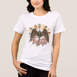 Custom Christian Faith T-Shirt  Tri-Blend Shirt