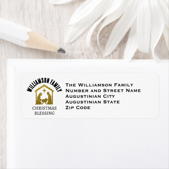 Custom Christian Nativity Family Christmas Return  (Insitu)