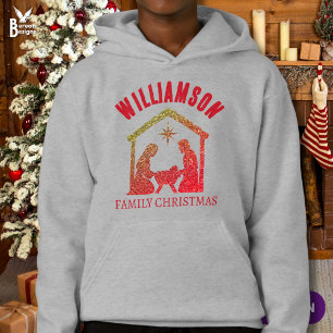 Custom Christian Nativity Family Christmas T-Shirt