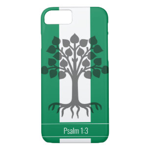 Custom Christian Tree NIGERIA FLAG Case-Mate iPhone Case