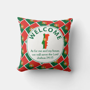 Custom Christian  Welcome PORTUGAL Cushion