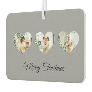Custom Christmas Air Freshener Family Photos