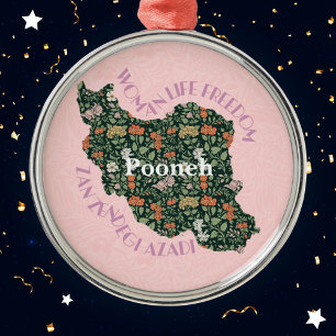 Custom Christmas Bulk Gifts for Women Feminists Metal Tree Decoration