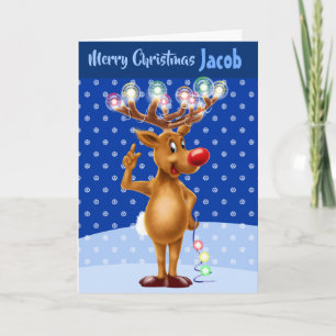 Custom Christmas card "Merry Christmas your name"