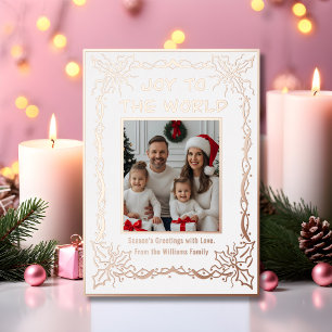 Custom Christmas Card Template 2 Photos Holiday