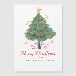 Custom Christmas Card with a Tree