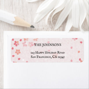 Custom Christmas Cherry Blossoms Pink