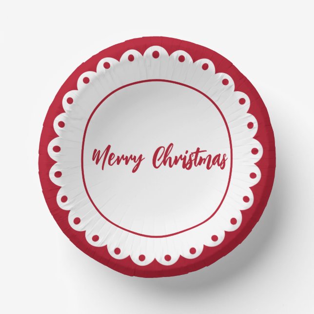 Custom Christmas Classic  Paper Plate (Front)