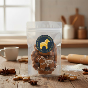 Custom Christmas Cookie Business  Classic Round Sticker