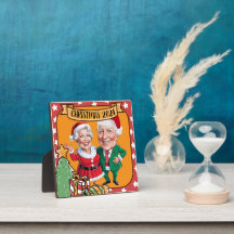 Custom Christmas couple caricature