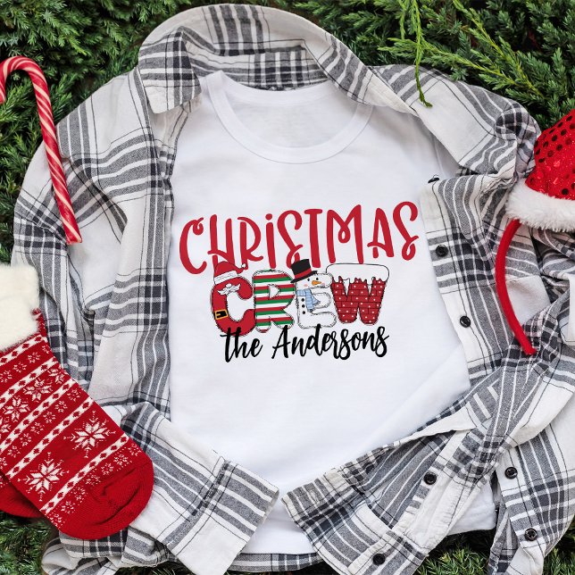 Custom Christmas Crew Family Christmas Shirts (Creator Uploaded)