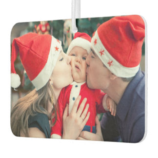 Custom Christmas Family Photo Unique Gift Car Car Air Freshener