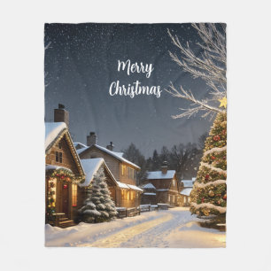 Custom Christmas Fleece Blanket