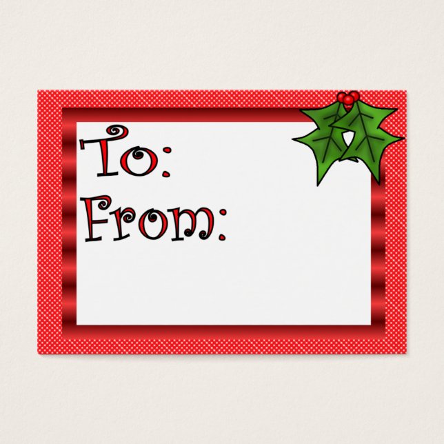 Custom Christmas Gift Tag (Front)