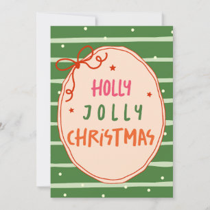 Custom Christmas Greeting Card with Photo