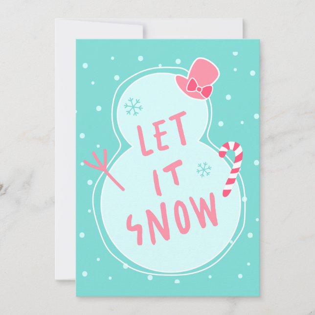 Custom Christmas Greeting Card with Photo (Front)