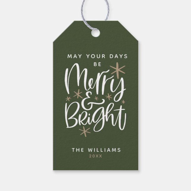 Custom Christmas Greeting Gift Tags (Front)
