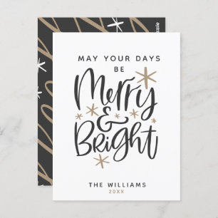 Custom Christmas Greeting Postcard